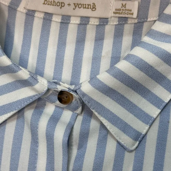 bishop + young White and Blue Tie Front Sundress - Picture 9 of 11